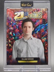 Elijah Wood 1/1 2024 Wild Card Décadas Siglo XXI Disco Foil Señor de los Anillos - Imagen 1 de 2