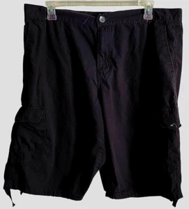 Southpole Cargo Shorts Mens Size 40 Black Pockets - Picture 1 of 12