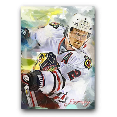 Duncan Keith #3 Art Card Limited 17/50 Edward Vela Signed (Chicago Blackhawks) - Image 1 of 2