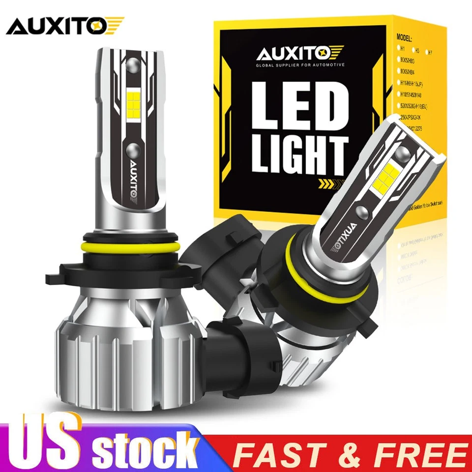 2 X AUXITO 9006 HB4 LED фары супер яркий набор белый 40000LM дальнего/низкого света - Изображение 1 из 4