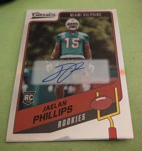 2021 Jaelan Phillips Panini Classics SILVER HOLO ROOKIE AUTO Card #197 Eagles 🔥 - Bild 1 von 2