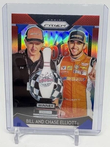 2019 Panini Prizm Racing Bill & Chase Elliott VARIATION Red White Blue (E864) - Picture 1 of 3