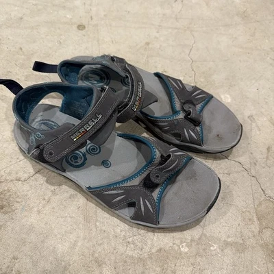 Sandalias de rendimiento Merrell Blue Surf Aqua Teal Grey Vibram para mujer talla 8 Foto 1 de 4