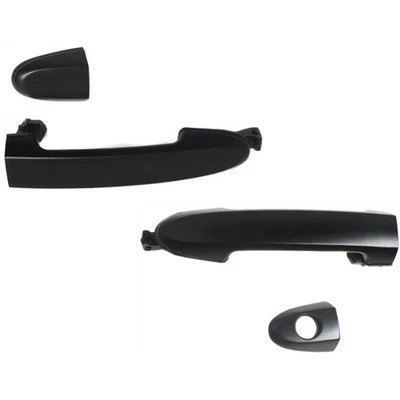 Juego de manijas de puerta para Hyundai Santa Fe 2007-2012 2 piezas delanteras exteriores de plástico imprimado Foto 1 de 4