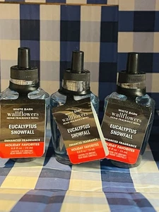 3 X Wallflowers ~ Bath & Body Works ~  EUCALYPTUS SNOWFALL ~ Essential Oils - Picture 1 of 1