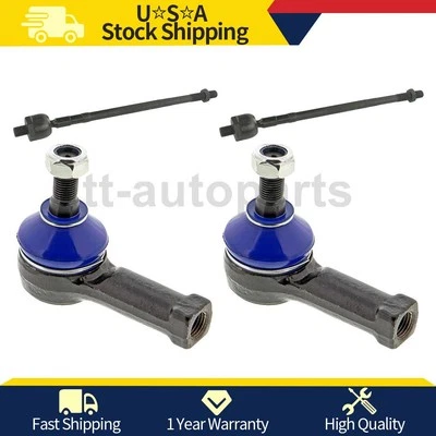 Extremos de varilla de amarre delanteros interiores y exteriores Mevotech para Hyundai Santa Fe_tt 2001 2002 2003 Foto 1 de 4