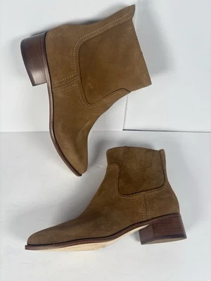 Cole Haan Naia Women’s Sz 6.5B Golden Brown Suede Ankle Booties - Image 1 of 4