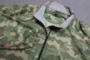Peter Millar Windbreaker Jacket Mens XL Green Camo Quarter Zip Pullover Golf - Picture 1 of 13