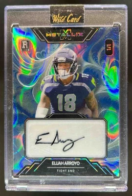 2025 Wild Card Metallix Elijah Arroyo Platinum Lava Rookie Auto RC #1/1 - Image 1 of 2