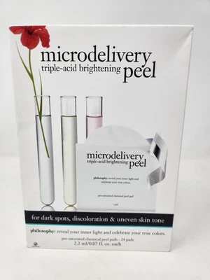 Philosophy Microdelivery Peel Pads - Juego de 24 almohadillas NUEVO Foto 1 de 3