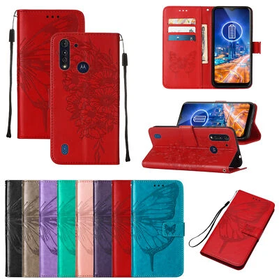 For Huawei Y5P P Smart Butterfly Pattern PU Leather Flip Wallet Case Phone Cover - Image 1 of 4