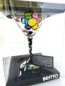 Bicchiere Martini Fiore Romero Britto *NUOVO* - Foto 1 di 6