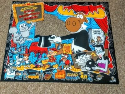 DATA EAST Rocky & Bullwinkle Pinball Machine Next Gen Translite backglass - Image 1 of 4