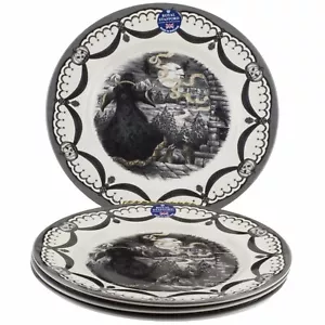 Set 4 piatti Royal Stafford Guardiano Stregone Halloween Strega Luna - Foto 1 di 2