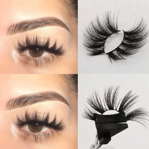 Extensión de pestañas postizas Long Cross Wispy 5D suave visón pelo pestañas postizas esponjosas - Imagen 1 de 9