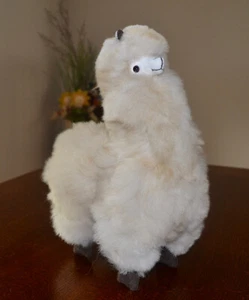 Brand New Handmade In Peru 11- 12" Tall Standing Plush Alpaca Llama #EBPACA201 - Picture 1 of 2