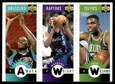 1996-97 Collector's Choice Mini-Cards Panels Ashraf Amaya/Sharone Wright/Eric