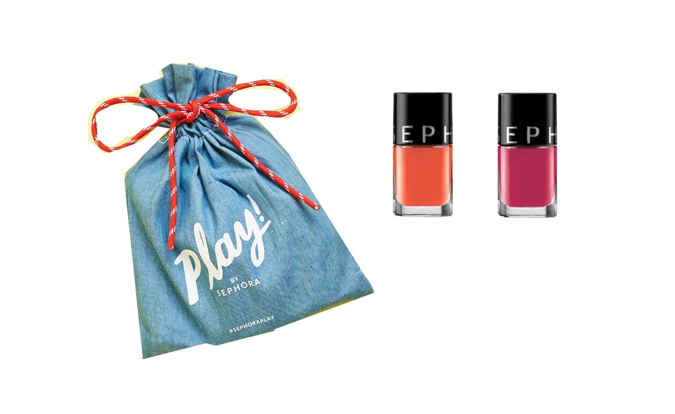 Sephora Esmalte de Uñas Duo y Sephora Bolso con Cordón -Regalo - Favor de Fiesta-JUEGO DE 3 PIEZAS Foto 1 de 1