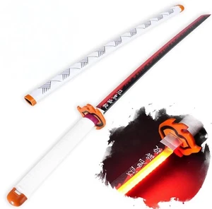 LED Light Up Sword Demon Anime Katana Cosplay Prop Halloween Gift 41 Inch USB - Picture 1 of 53