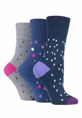 CALCETINES SEÑORA AGARRE SUAVE NO ELÁSTICOS ENERGIZADOS UK 4-8 Foto 1 de 3