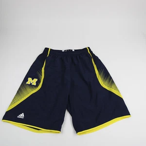 Michigan Wolverines adidas Game Shorts Men's Navy/Yellow Used - Picture 1 of 9
