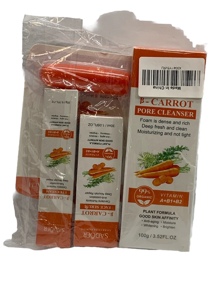 SADOERCAROTENE SERIESB B-CARROT Cleanser, Lip Balm, Serum Eye Cream Organic - Image 1 of 4