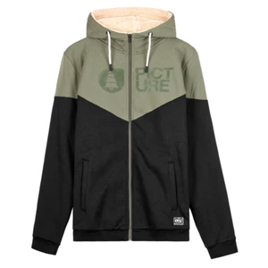 Sweat Picture Basement Plush Dusty Olive Men's M Zip Hoodies - Picture 1 of 2