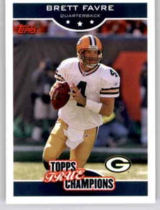 Topps True Champions Brett Favre 2006 NFL Inserto PWE Packers #3 - Imagen 1 de 2