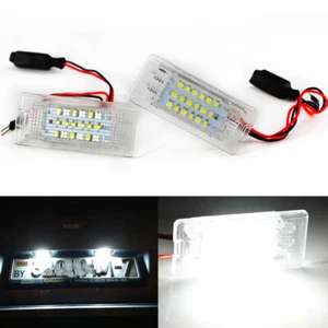 2x Car LED License Plate Light White For VW Touran Touareg POLO Passat - Picture 1 of 8