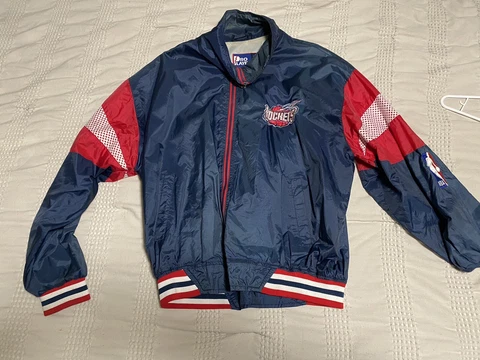 pro player Houston Rockets Vintage Jacket Size Med Cover