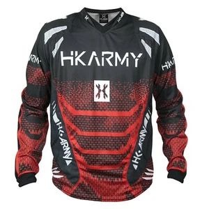 New HK Army Paintball Freeline Free Line Playing Jersey - Fire Red - Small S - Picture 1 of 3