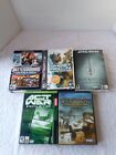 Lot Of 5 PC CD ROM Games Ghost Recon Star Wars Full Spectrum Warrior Act Of War