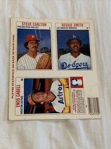 1979 Hostess Short Print L shaped Panel 70,71,72 Carlton, Smith, Cabell Tough