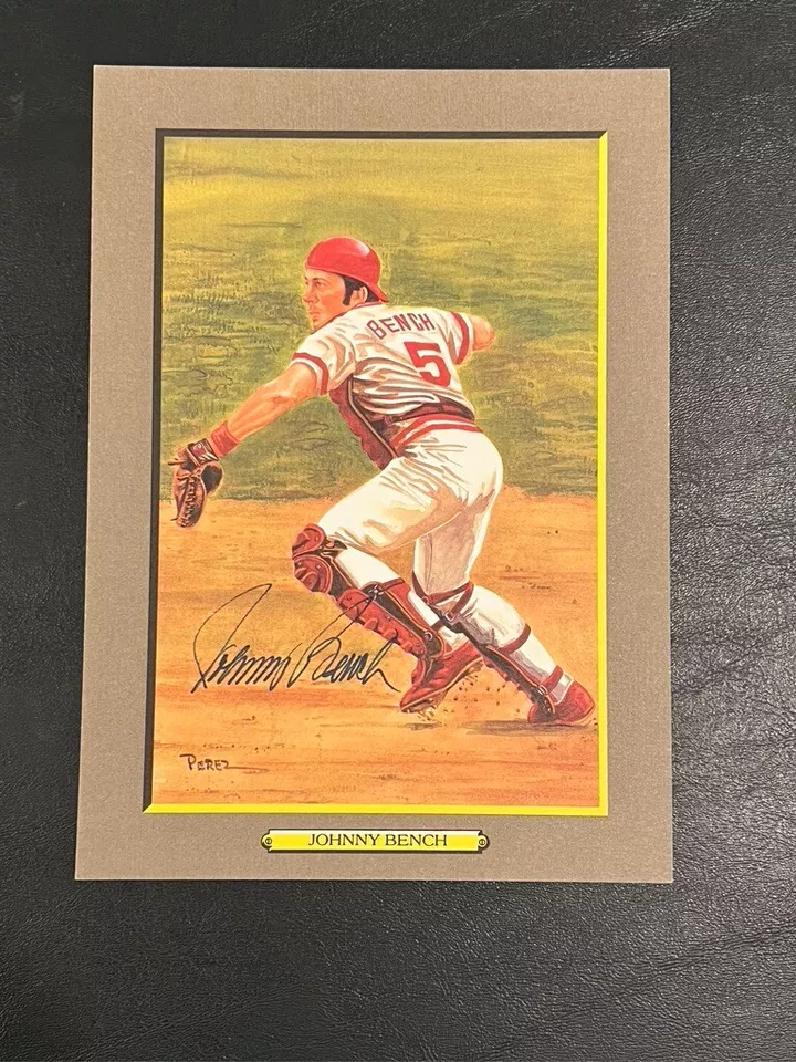 Johnny Bench Hand Signed Baseball Perez-Steele Great Moments LE /5000 - Image 1 of 3