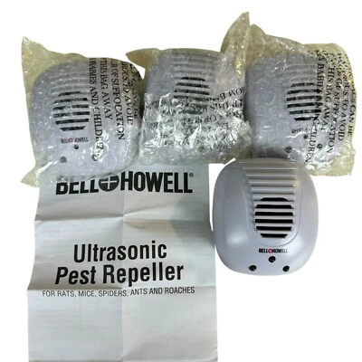 Bell+Howell Repelente de Plagas Ultrasónico Repelente de Plagas 4 Piezas Ratas Ratones Cucarachas Foto 1 de 3