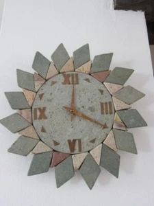 Unique Italian Pietrarredo di Franco Miscali Unique Stone Clock Battery operated - Picture 1 of 6