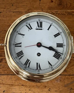 brass ships wall clock - Picture 1 of 5