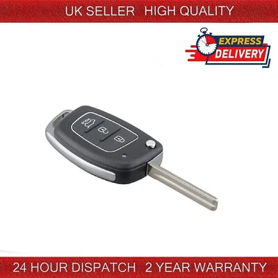 BLG CAR PARTS REMOTE FLIP KEY FOB CASE COVER SHELL 3 BUTTONS FOR HYUNDAI I20 I30 IX35
