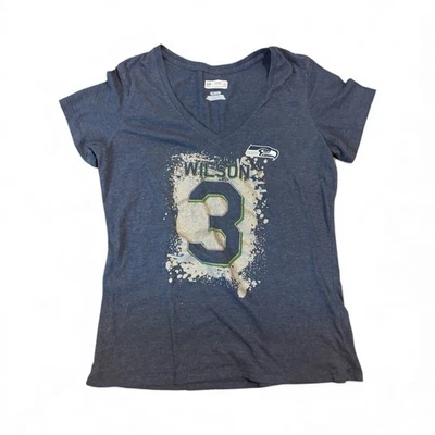 Camiseta de manga corta para mujer talla XL Seattle Seahawks Wilson Foto 1 de 4