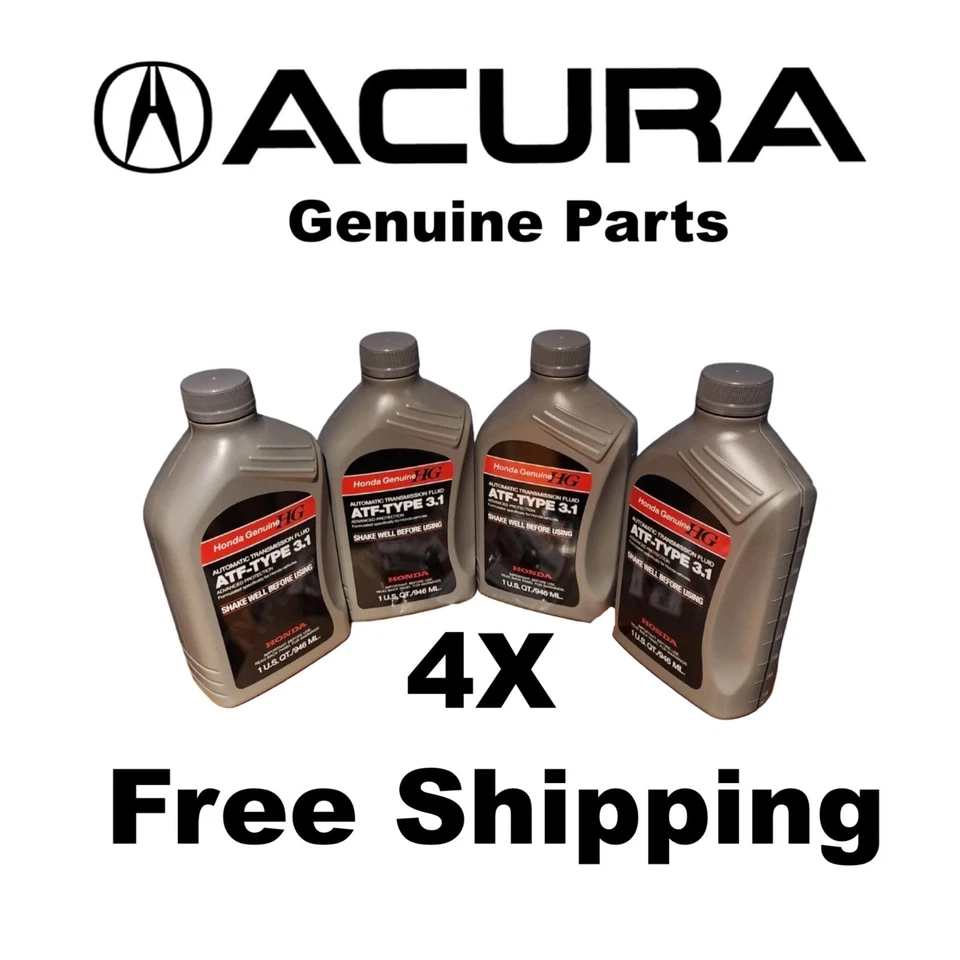 4X QTS OEM Honda ATF Type 3.1 9SPD Transmission NEW SEALED Genuine - Image 1 of 1