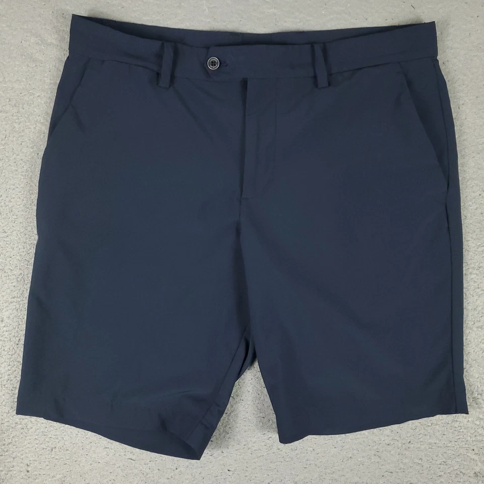 Pantalones Cortos J. Lindeberg Para Hombre Talla 33 Azul Golf Frente Plano Informal Chino * Foto 1 de 4