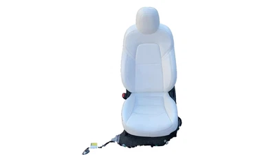⭕ 2017-2023 Tesla Model 3 Y Front Driver Side Seat Cushion Left White Assembly Foto 1 de 4