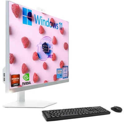 All IN One i5 27 " FHD Win 11 RAM 8GB SSD 240GB Desktop Computer Gaming Editing - Image 1 of 4