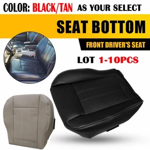 For 2011 12-2016 Chrysler Town & Country Leather Bottom Seat Cover Black/Tan EAW - Picture 1 of 38
