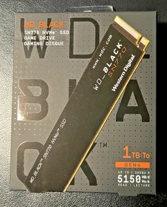 WD Black SN770 NVMe SSD Game Drive 1TB Gen4 NEU versiegelt - Bild 1 von 2