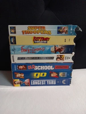7x Cult Classic/Late Release Comedy VHS Lot - Longest Yard, Jay Silent Bob, Go + Foto 1 de 4