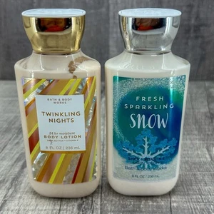 Bath & Body Works Bodylotion Twinkling Nights & Fresh Sparkling Snow ~ Creme ~ 8 Oz. - Bild 1 von 3