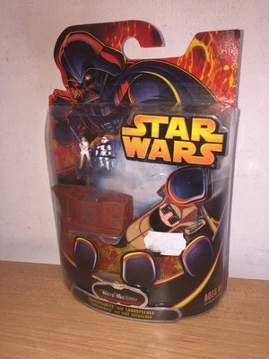 Hasbro Micro Machines Guerre Stellari Star Wars SANDCRAWLER/LANDSPEEDER MOC,2005 - Immagine 1 di 3