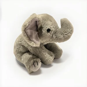 Ty Classic Spout Sitting Elephant 10” Peluche Animal Gris Sólido - Imagen 1 de 11