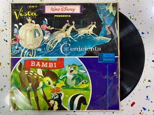 WALT DISNEY DISCO VINILO LP CENICIENTA Y BAMBI CUENTOS Y CANCIONES - SOÑAR ES .. - Imagen 1 de 4